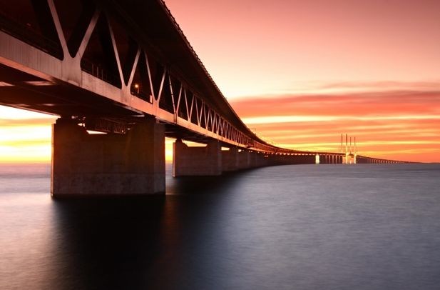 bridge Sweden Malmo Denmark Copenhagen