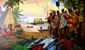 painting-by-herb-kawainui-kane-depicting-the-transition-of-power-from-kamehameha-i-to-his-son-liholiho1