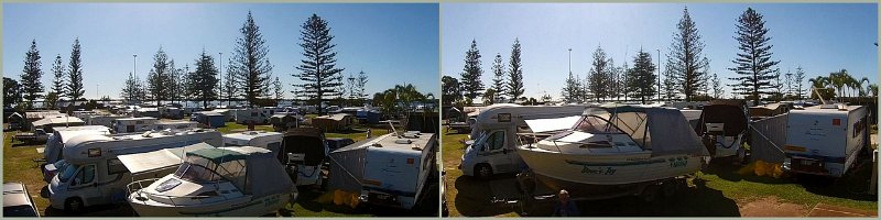 Cuts.jpg - Drone view of the caravan park and the Broadwater.
