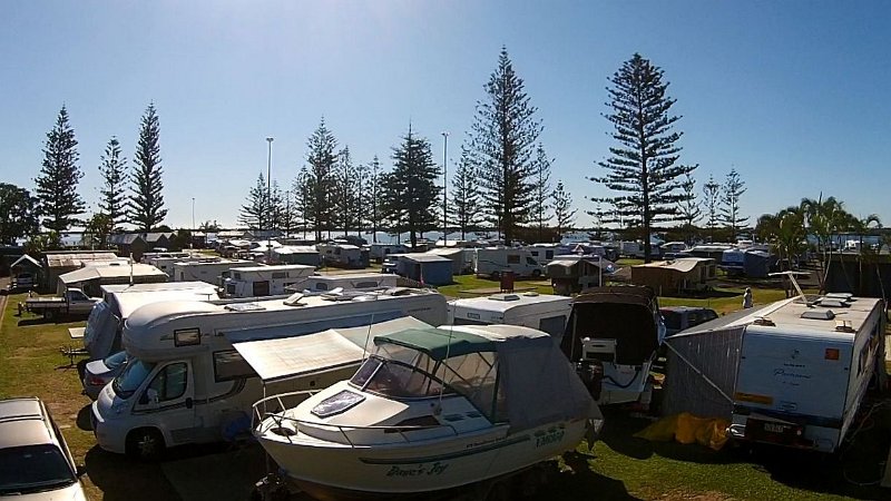 Loders24.jpg - Drone view of the caravan park.