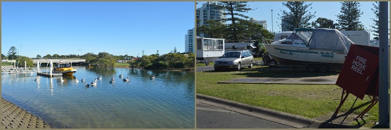 LodersCk2.jpg - Drone view of the caravan park and the Broadwater.