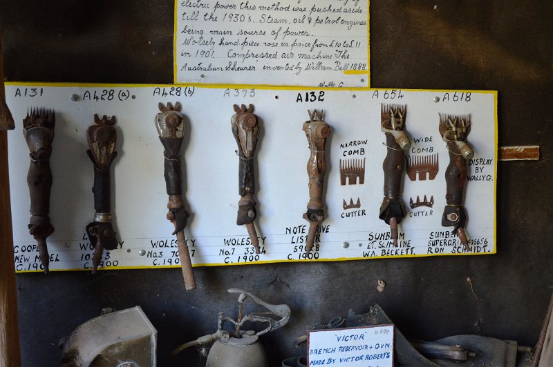 DSC_0049.JPG - Shearing equipment at the Texas Historical Museum