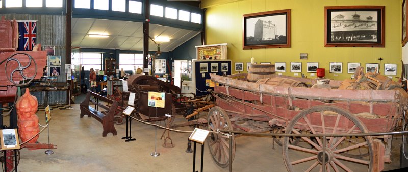 06KingaroyPan02.JPG - Kingaroy; Heritage museum. Old threshers