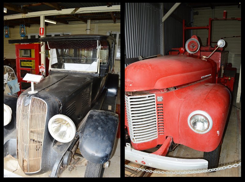 07MtMorgan7.jpg - Mount Morgan museum - hearse and fire engine
