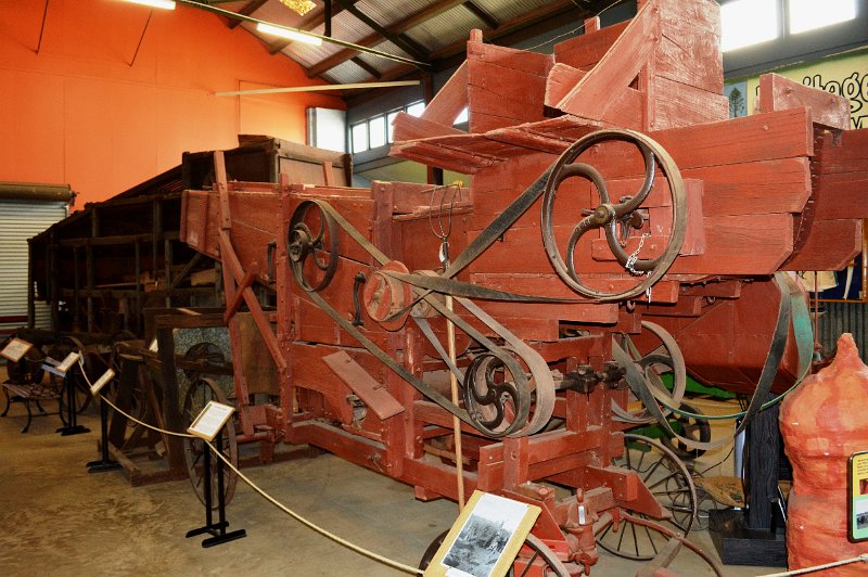 DSC_0021.JPG - Kingaroy; Heritage museum. Old threshers