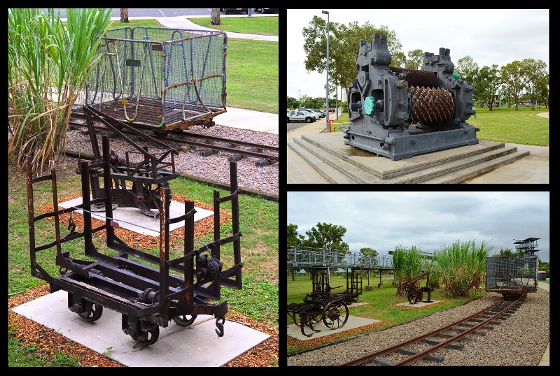 14Ingham2.jpg - Ingham wetlands information centre - sugar cane machinery