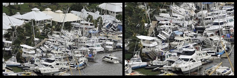17Cardwell1.jpg - Damaged yachts at Cardwell marina