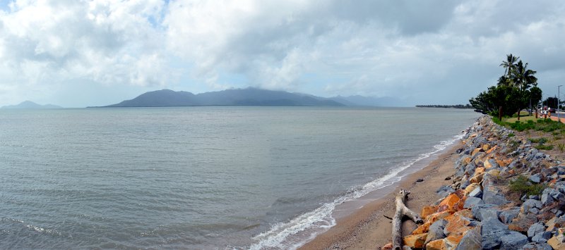 17CardwellPan04.JPG - Cardwell repaired waterfront and Hinchinbrook island