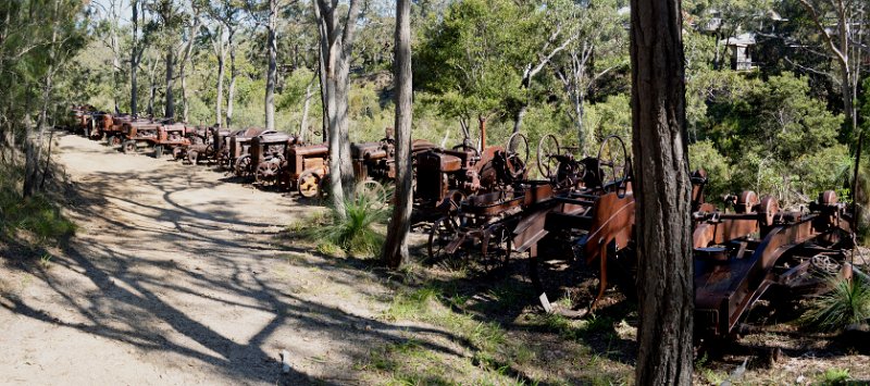 23HerbertonPan29.JPG - Herberton Historic Village - cross the Suspension bridge over Wild River and there is so much old machinery