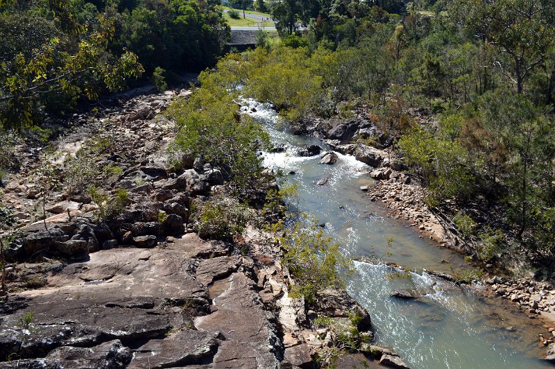 DSC_0365.JPG - Herberton Historic Village - Suspension bridge over Wild River