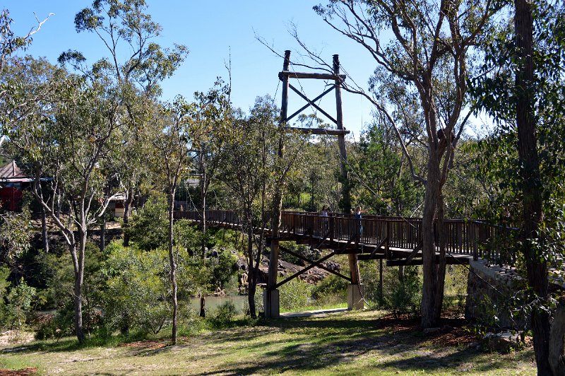 DSC_0368.JPG - Herberton Historic Village - Suspension bridge over Wild River