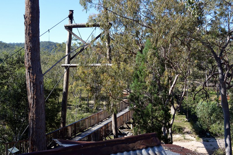 DSC_0395.JPG - Herberton Historic Village - Suspension bridge over Wild River