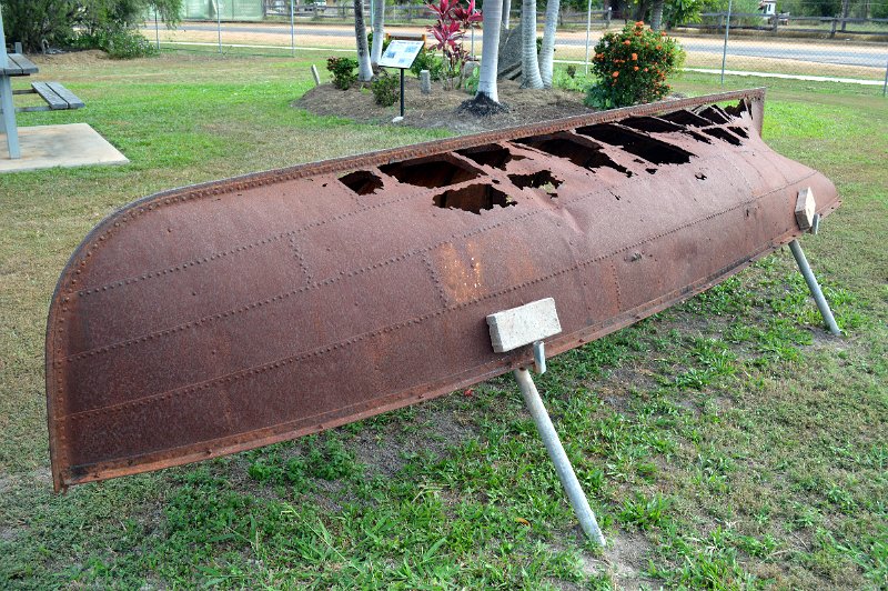 DSC_0102.JPG - Peninsula Development Road (PDR) - Coen historic museum, this steel boat was used for crossing flooded waterways