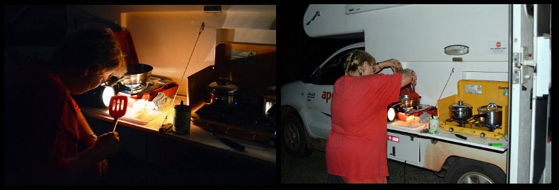 10ToMareeba12.jpg - Night time cook up at Mareeba
