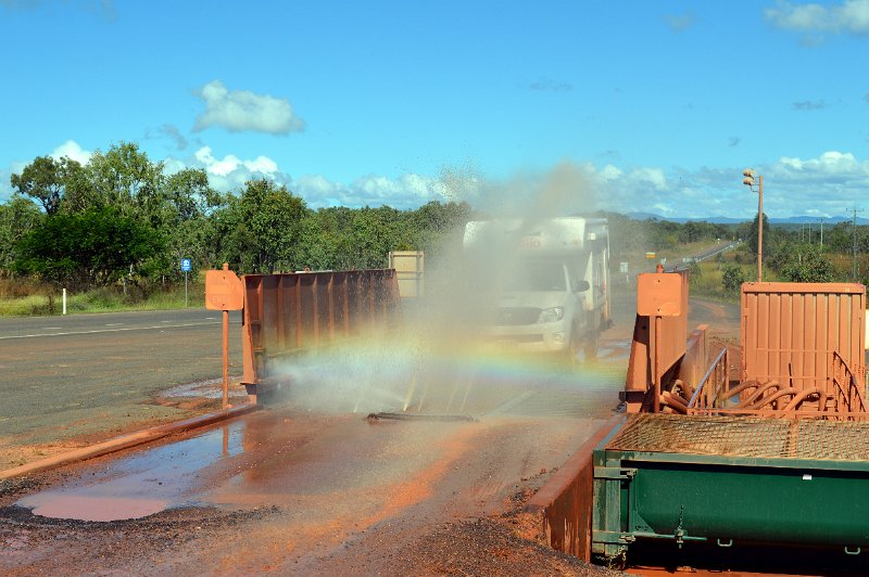 DSC_0055.JPG - After the gravel PDR, we used this truck under body washer to shift some of the mud