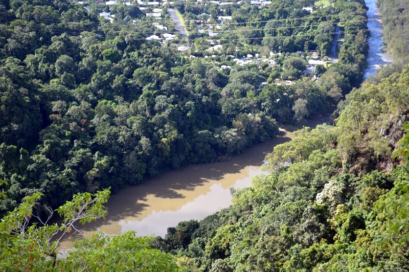 DSC_0078.JPG - Kuranda Scenic Rail trip - Barron River view on the climb to the Tablelands