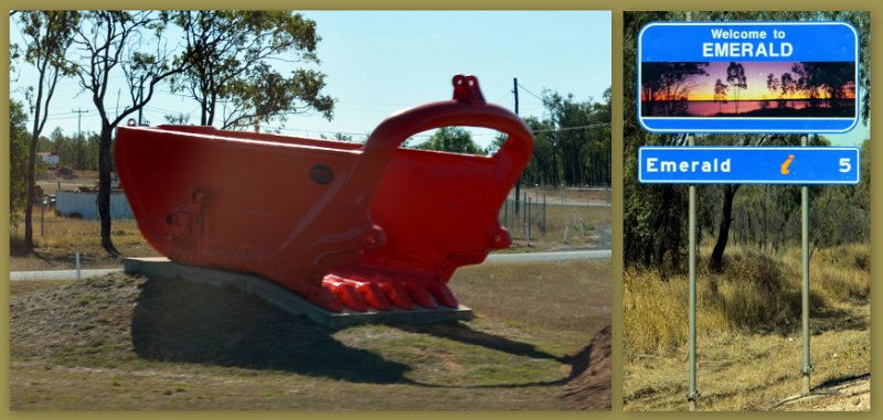 22Clermont10.jpg - Emerald - on the outskirts is another dragline bucket from the nearby coal mines