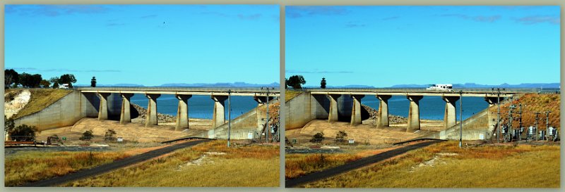 25Rocky2.jpg - Lake Maraboon - crossing the dam wall