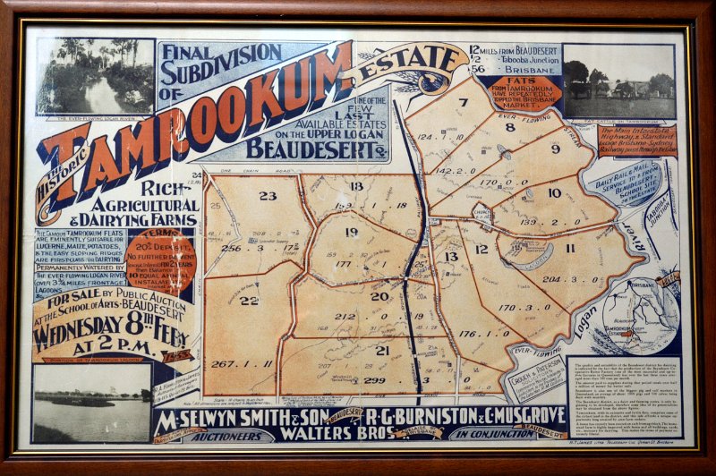 DSC_0016.JPG - Rathdowney museum - a real estate promotion poster from 1933