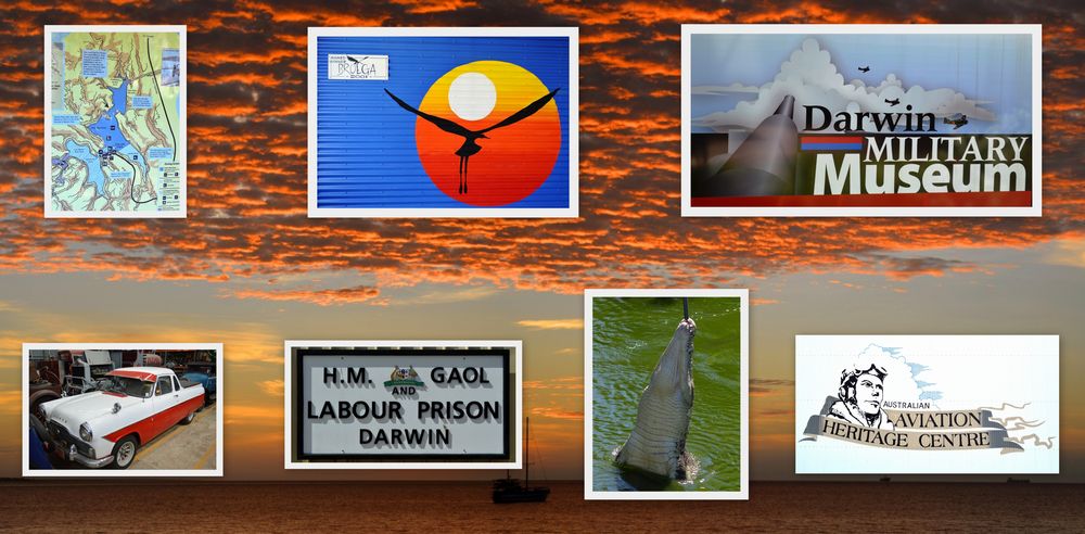 Click background image for Darwin. Small thumbnail for separate "attraction"