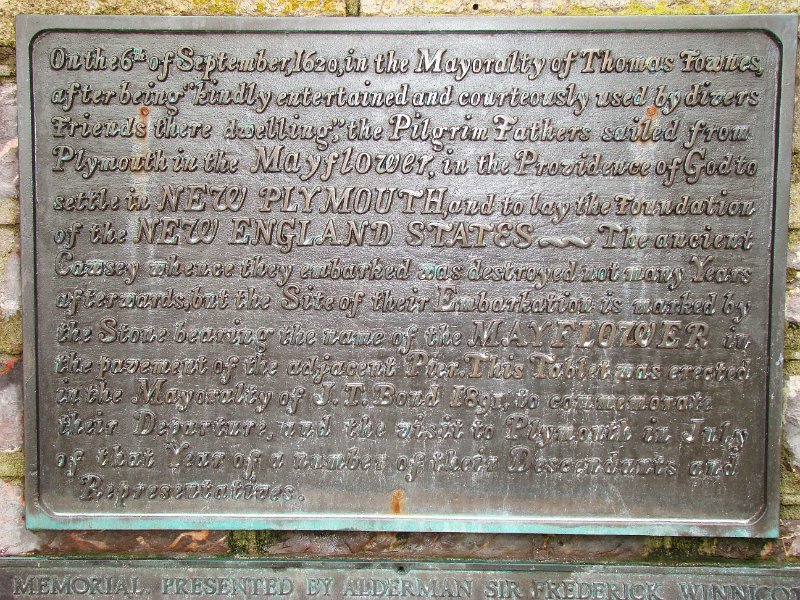 DSC01626.JPG - Plymouth, Mayflower plaque