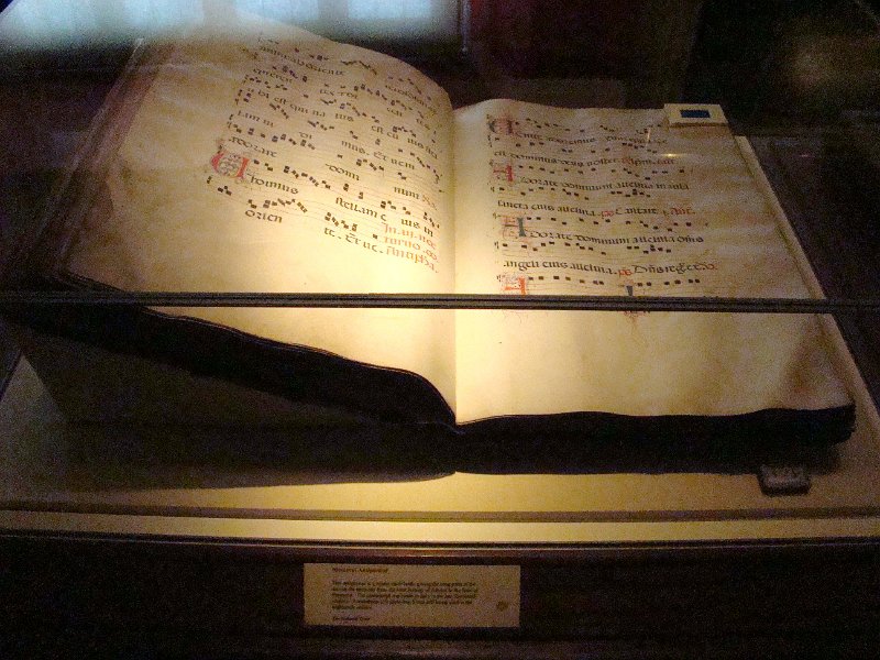 DSC01702.JPG - Buckland Abbey - 700 year old hym book