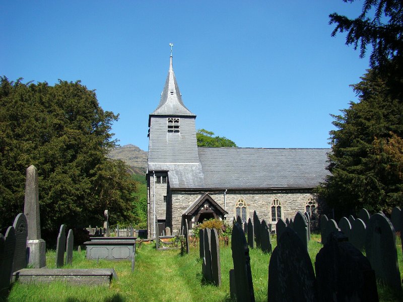 DSC02598.JPG - St Twrog's Church almost all headstones are slate
