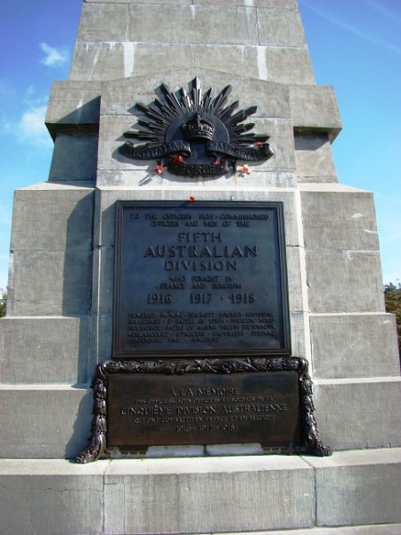 DSC03570.JPG - Butte British Cemetary - 5th Australian Division memorial