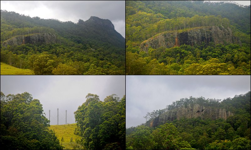 WayWorld7.jpg - Walk from our camp site is below the Scenic Rim and O'Reilly's. Power poles supplying O'Reilly's