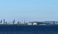 St Helena view to CBD and Port