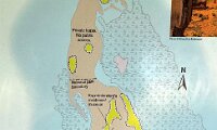 St Helena map at the picnic area