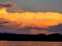 Sunday evening storm clouds