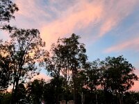 Tuesday afternoon sunset to the North