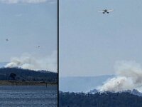 Sunday then water bombing a fire near Kilcoy