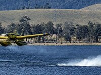 Water bombing scary for the jet skiers